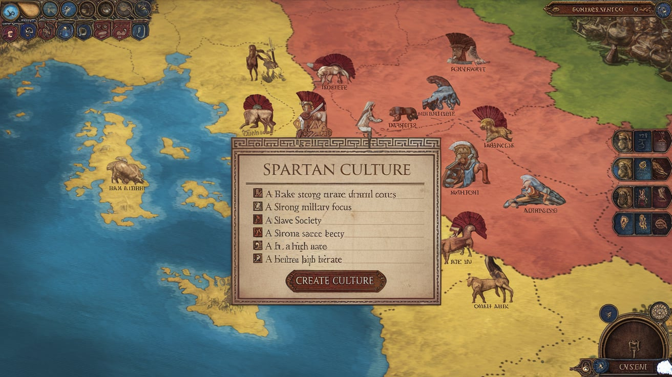 Creating a Spartan culture in CK3