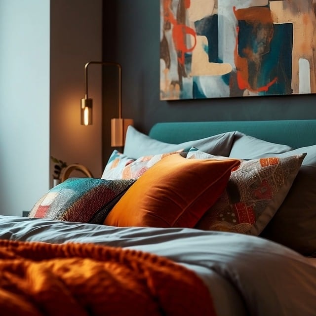 bed, bedroom, room