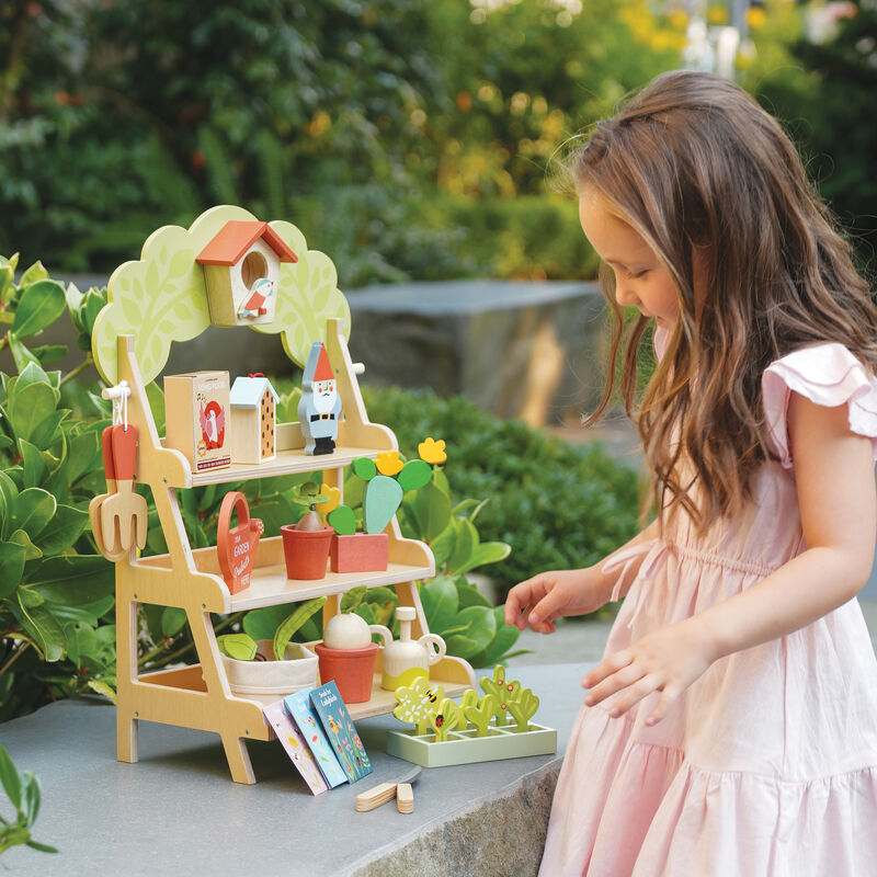 Tenderleaf Toys Garden Centre - pretend retail toy with plants and produce