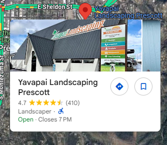 Prescott landscaping trusted by local homeowners