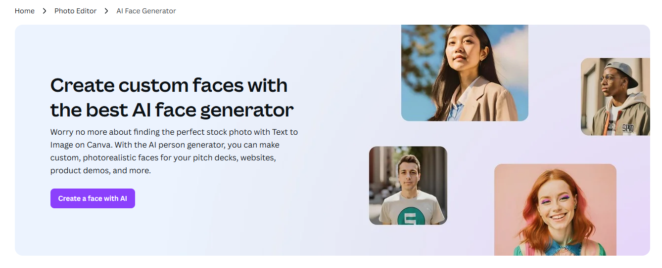 Canva - Create Custom AI Faces for Business