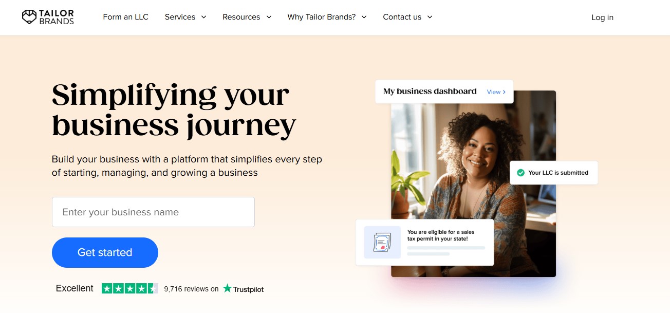 Tailor Brands - brand identity tool