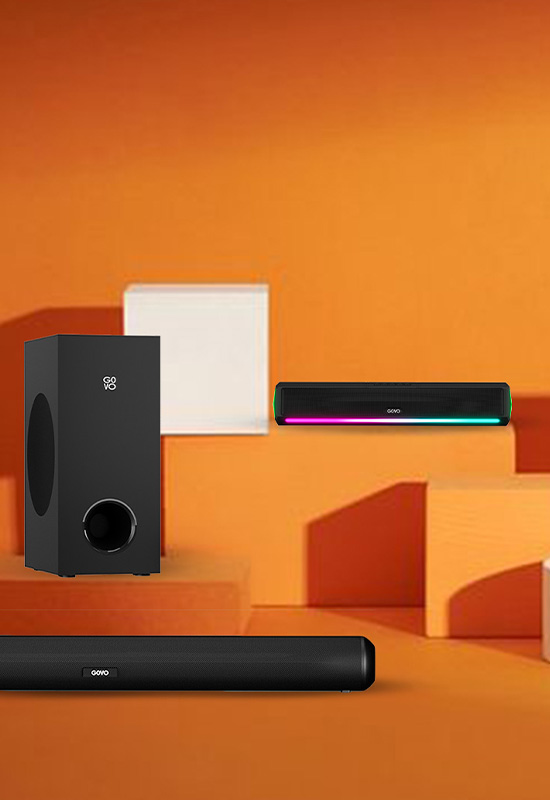 gosurround 850  and gosurround 300 have soundbar with woofer