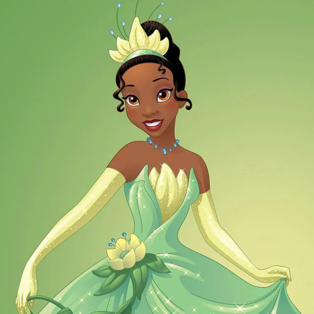 Example of Disney Princess Tiana from The Princess and the Frog