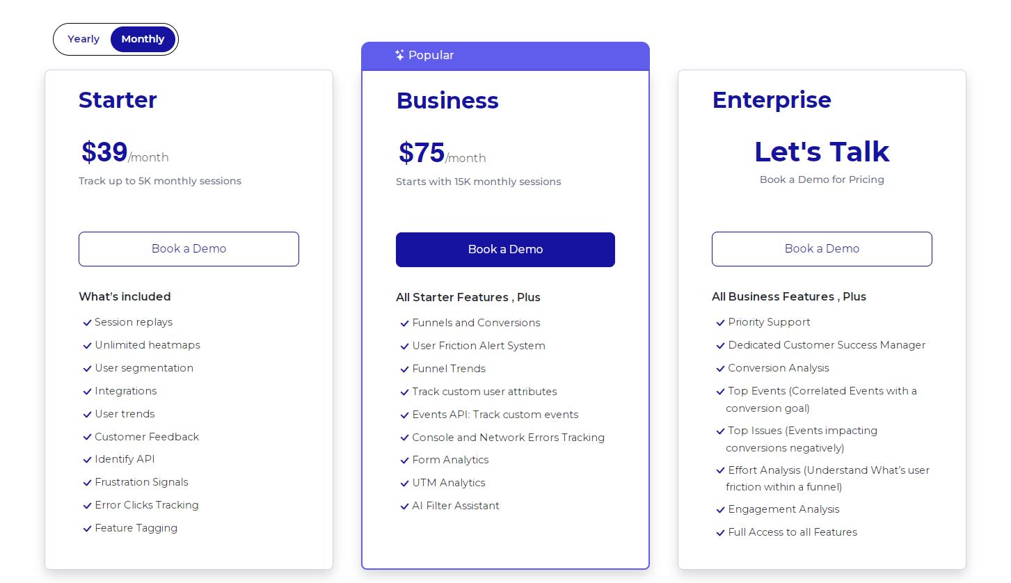 FullSession pricing