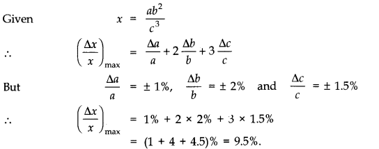 NCERT Solutions for Class 11 Physics Chapter 2 Units and Measurements Extra Questions SAQ Q8