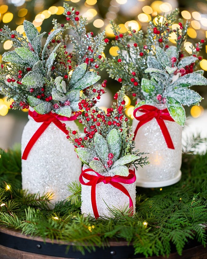 christmas centerpieces christmas mason jar centerpiece