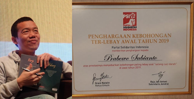 Tere Liye Sebut PSI Munafik dan Ganti Logo untuk Cuci Sejarah, Teringat Piagam untuk Prabowo