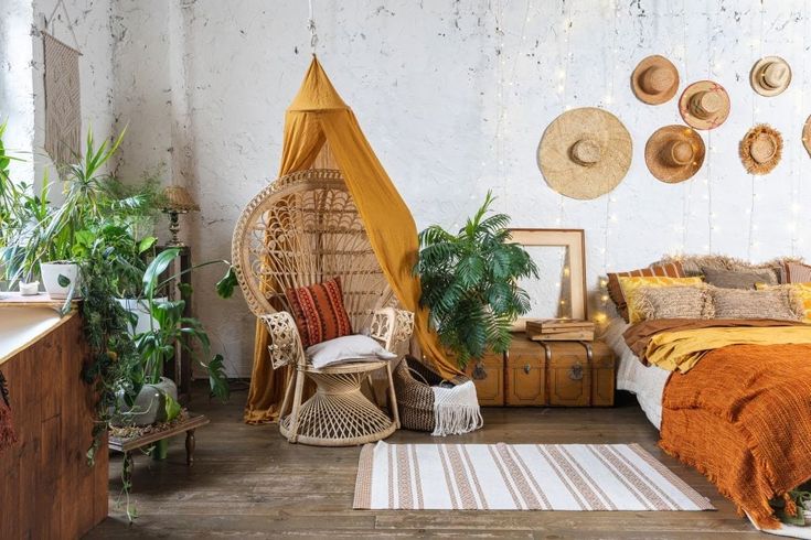 boho style living room