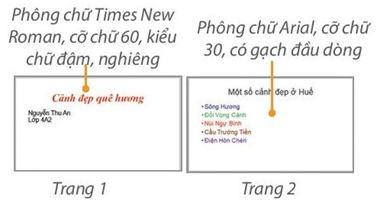 BÀI 8: ĐỊNH DẠNG VĂN BẢN TRÊN TRANG CHIẾU