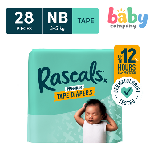 Rascals Tape Diaper Convenience Pack - Newborn