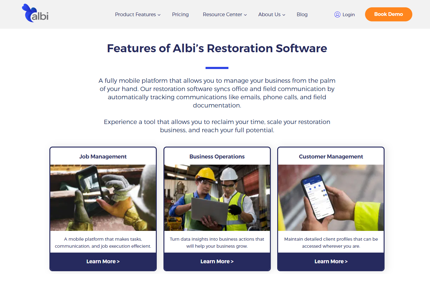 Albiware features