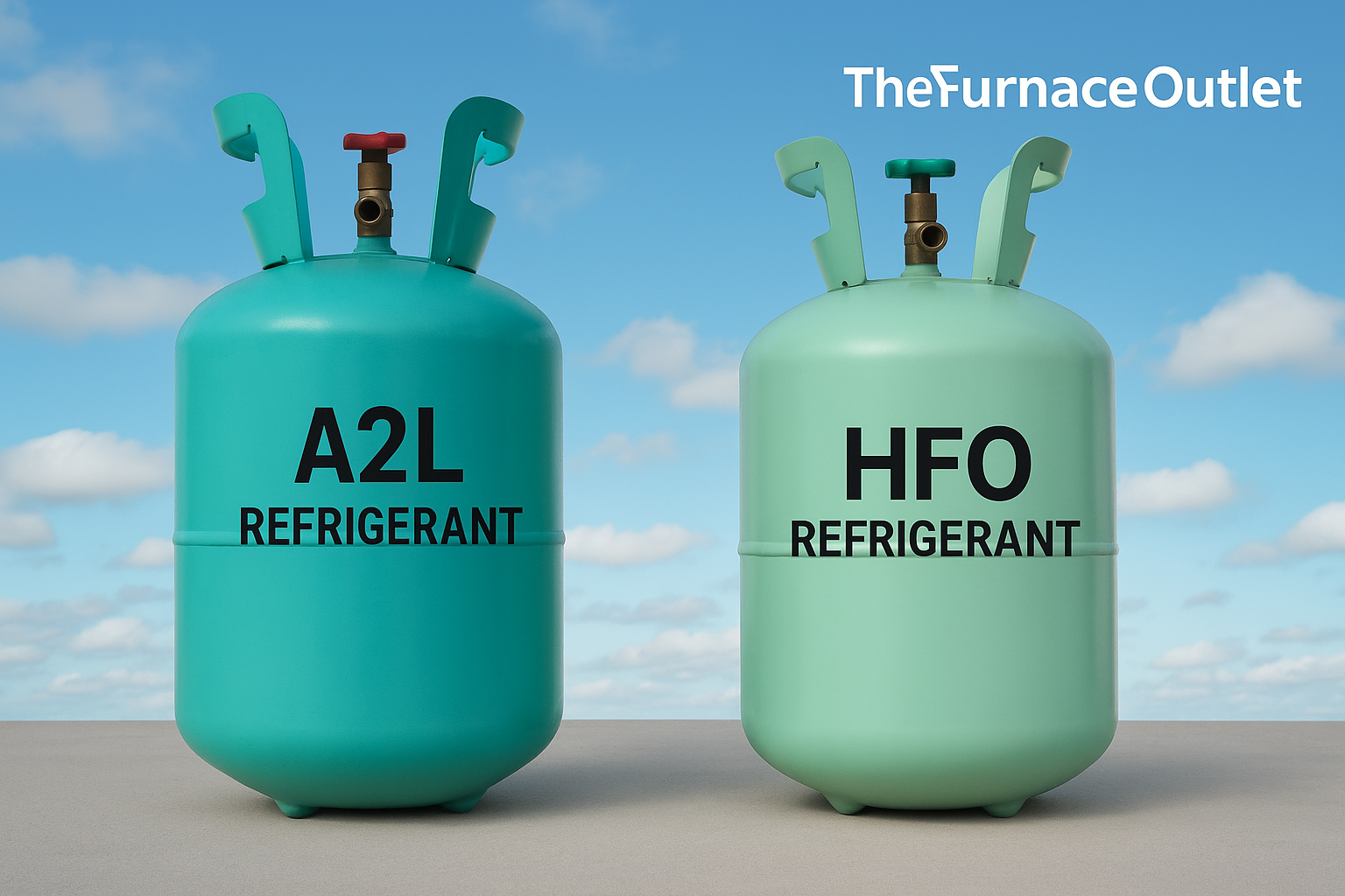 Commercial HVAC setup using R-32 refrigerant, demonstrating A2L advantages in large-scale cooling applications.