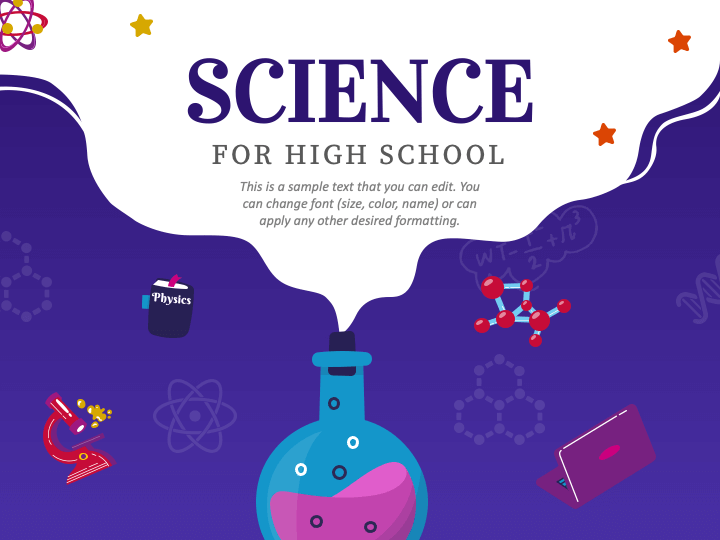 Science for High School PPT Theme