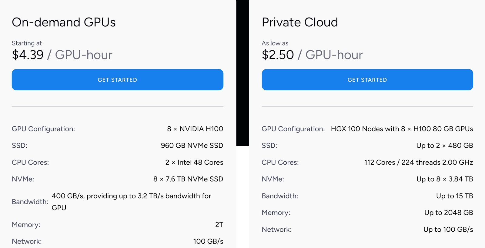 nvidia gpu cloud servers