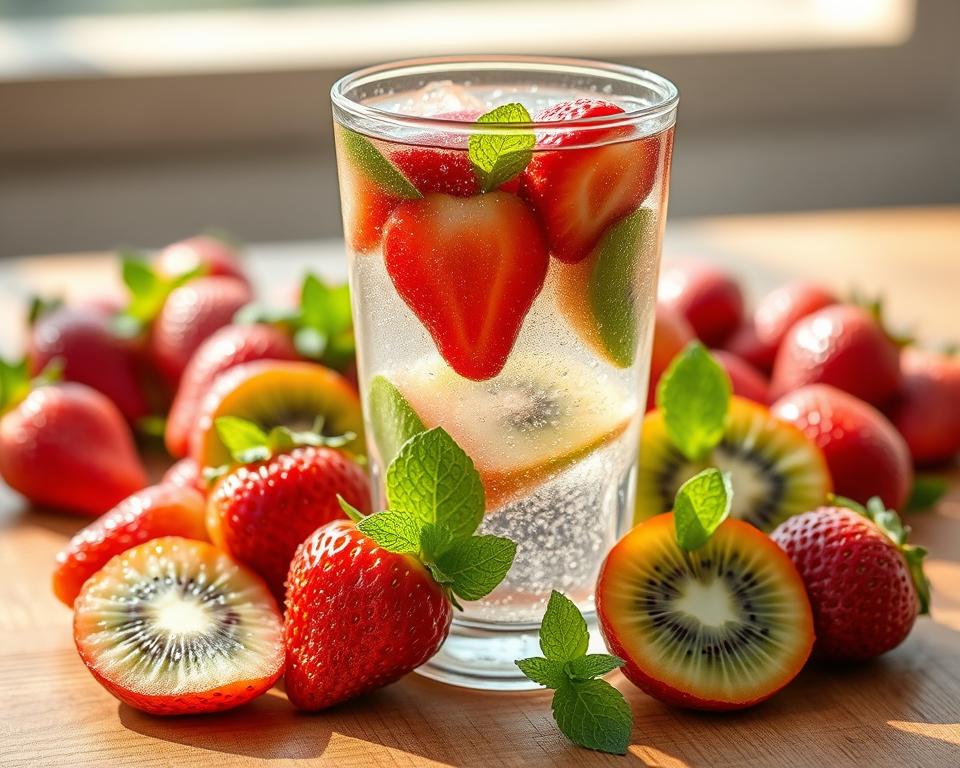 strawberry kiwi water benefits