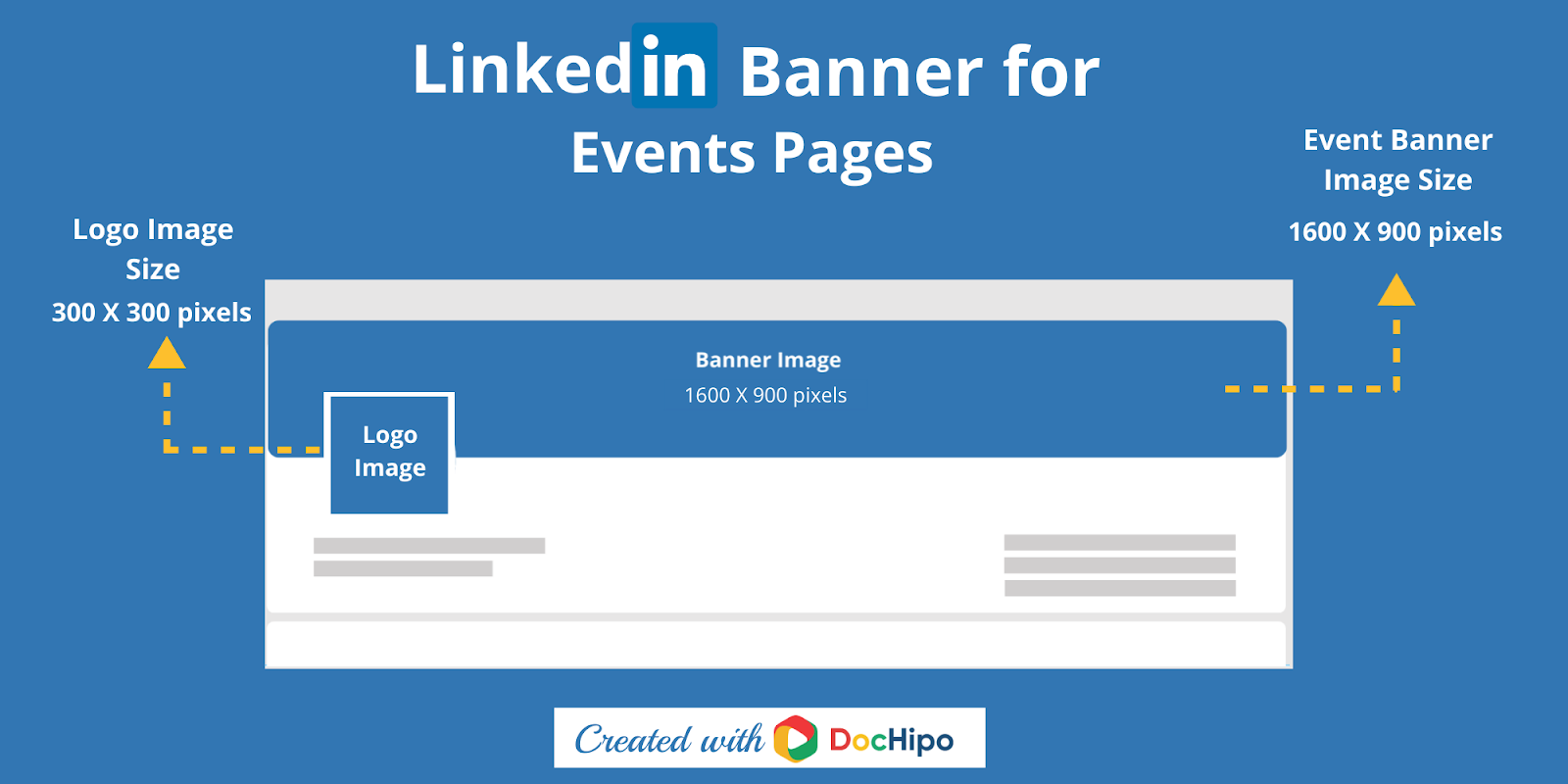 LinkedIn header dimensions for events page