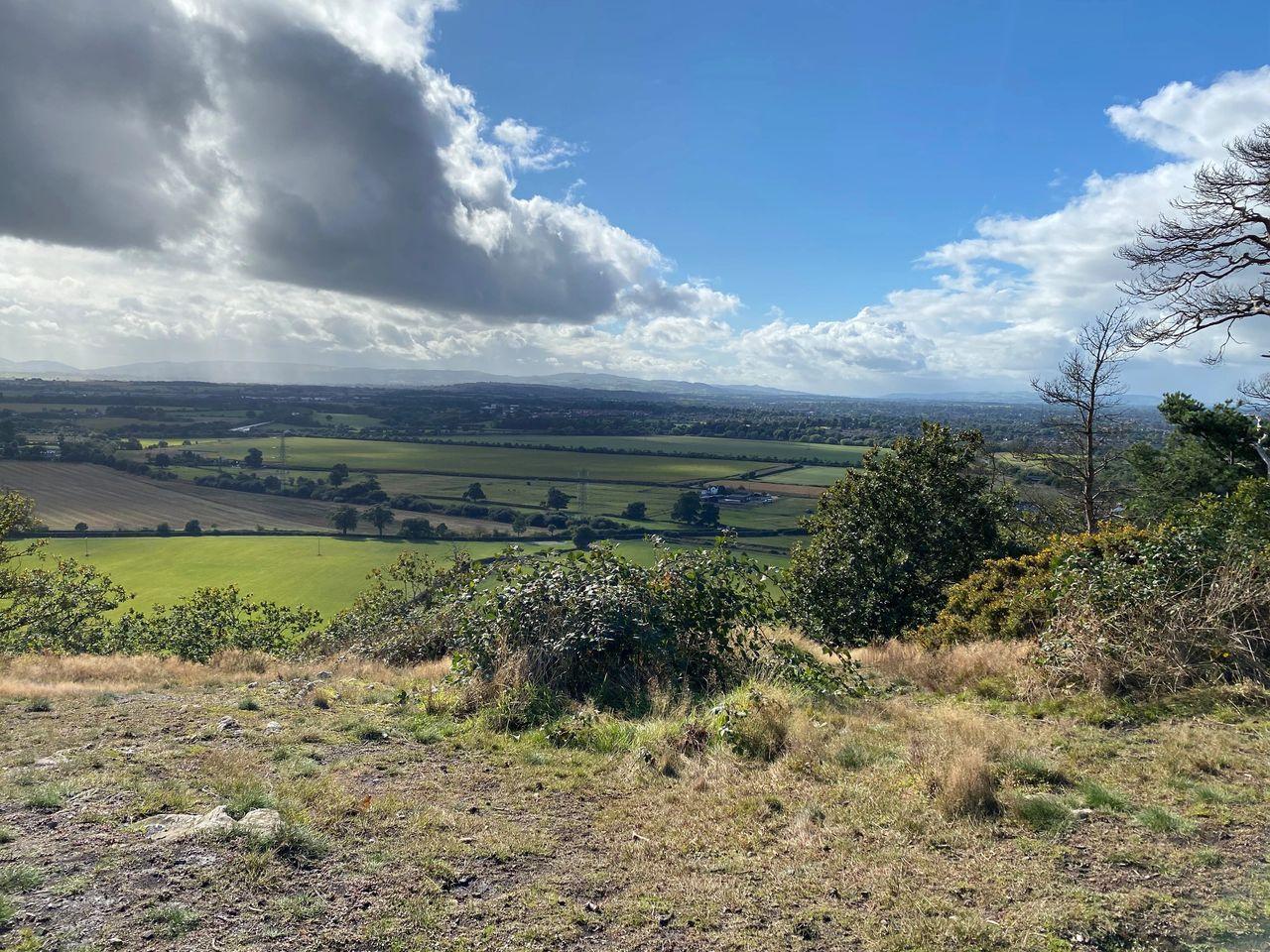 view from the top of Haughmond Hill