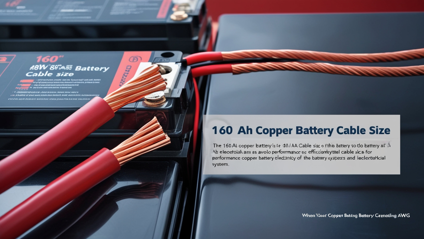 160 Ah Copper Battery Cable Size