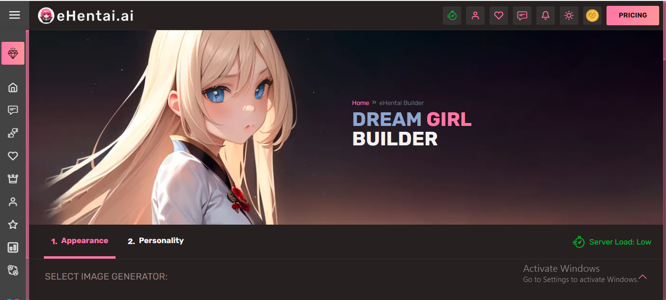 Dream Hentai AI Girl Builder