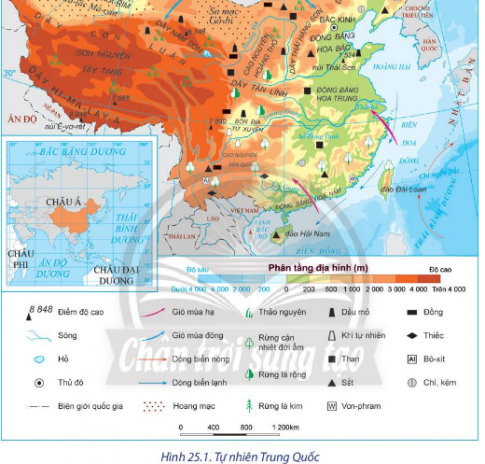 BÀI 25: VỊ TRÍ ĐỊA LÍ, ĐIỀU KIỆN TỰ NHIÊN, DÂN CƯ VÀ XÃ HỘI TRUNG QUỐC