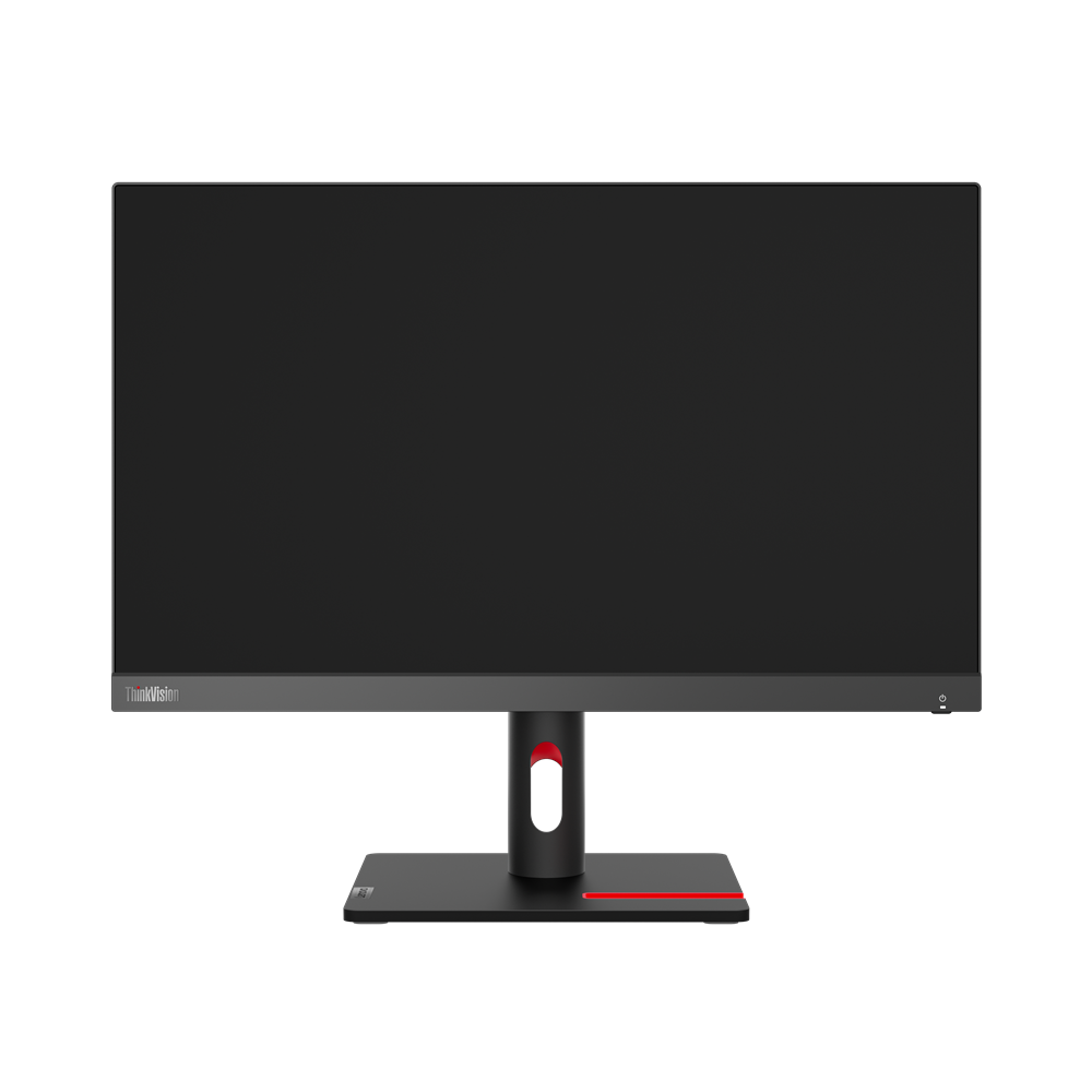 A black computer monitor with a red light

Description automatically generated