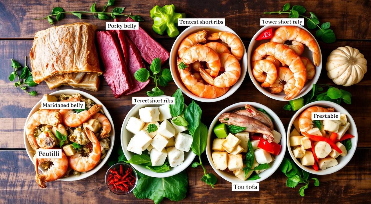 sinigang protein choices