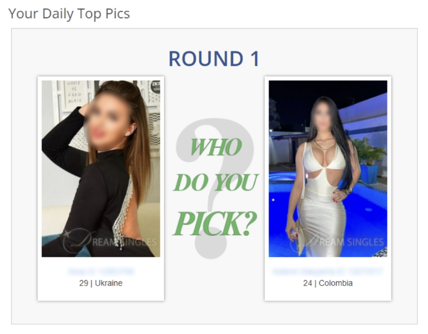 dream singles dating site daily top picks feature