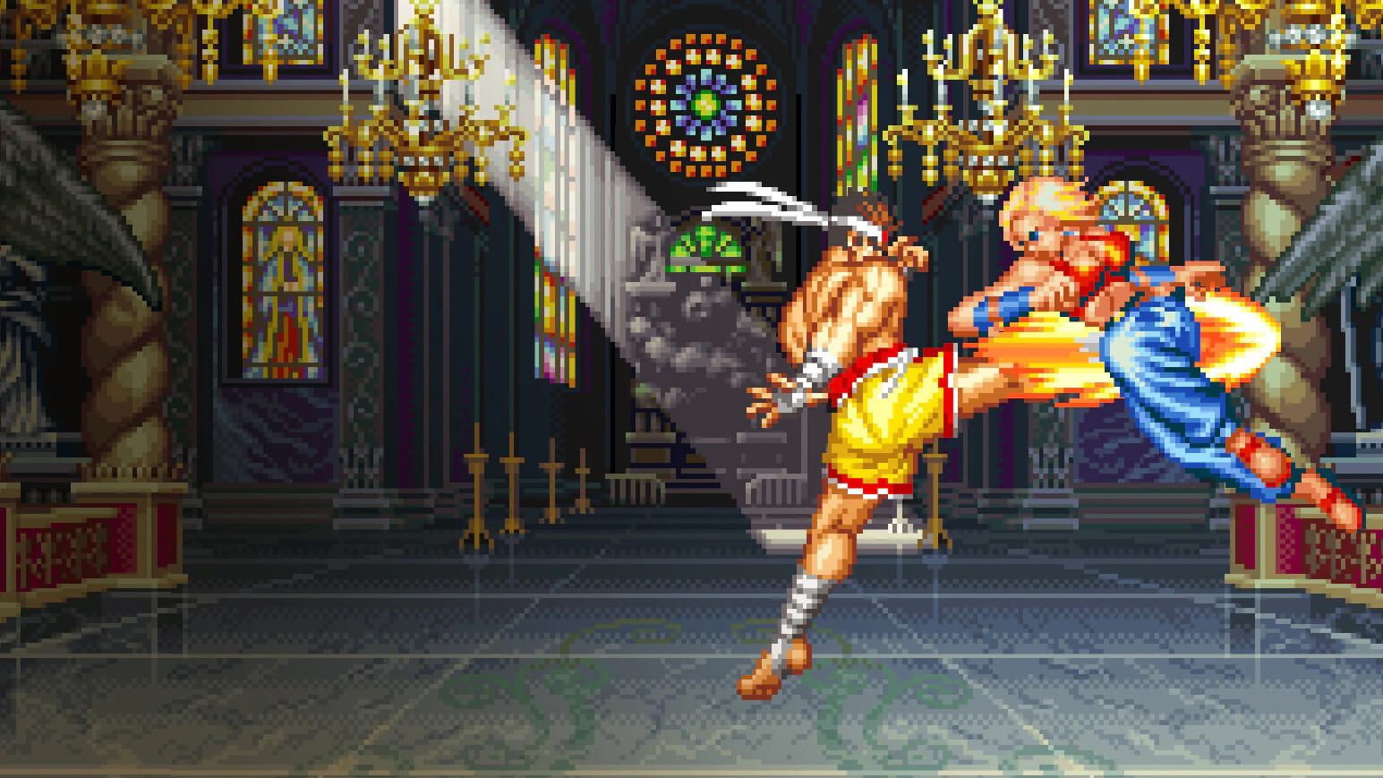 A gameplay screenshot of Fatal Fury 3 combat