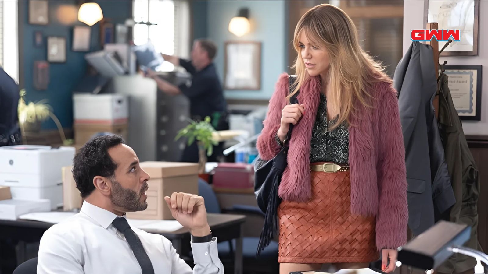 Kaitlin Olson as Morgan Gillory and Daniel Sunjata as Adam Karadec in High Potential Season 1