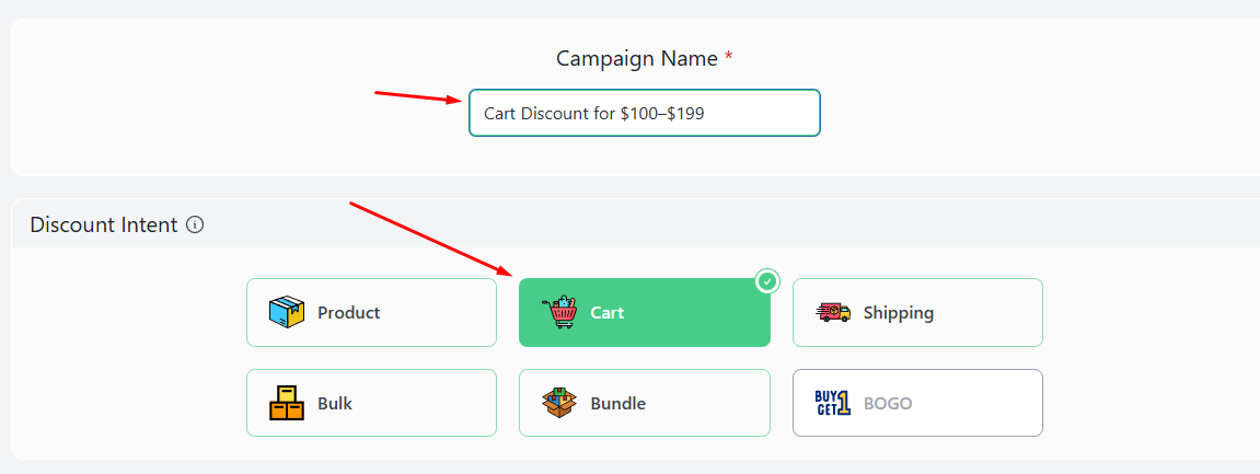 cart discount