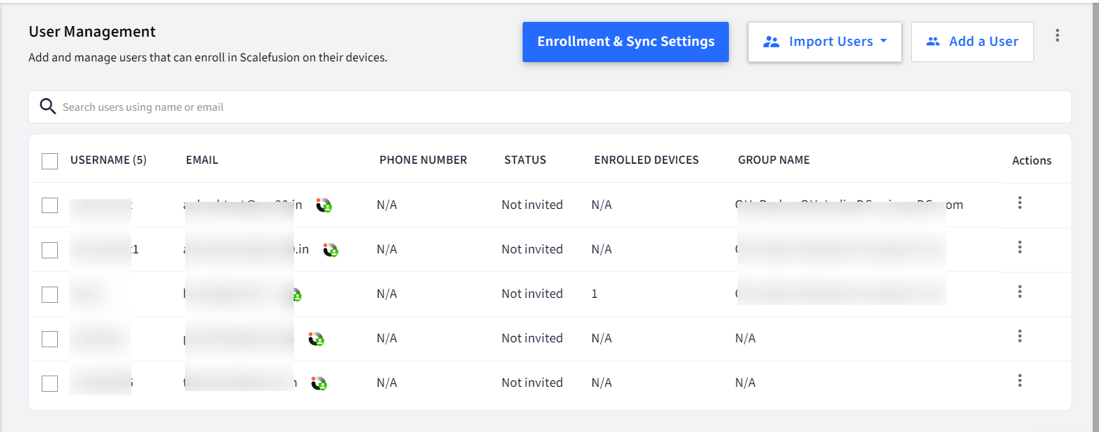 Final step for adding users via OneIdP
