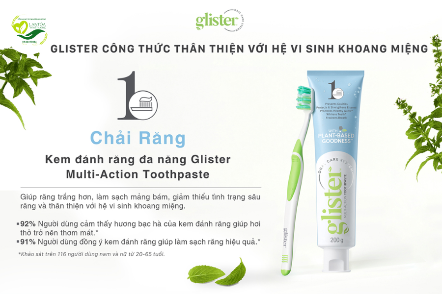 Giới thiệu về Kem đánh răng đa năng Glister Multi-Action Toothpaste
