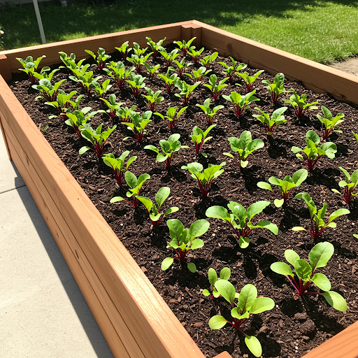 Growing Beetroot Vegetable in a Raised Garden Bed for Beginners