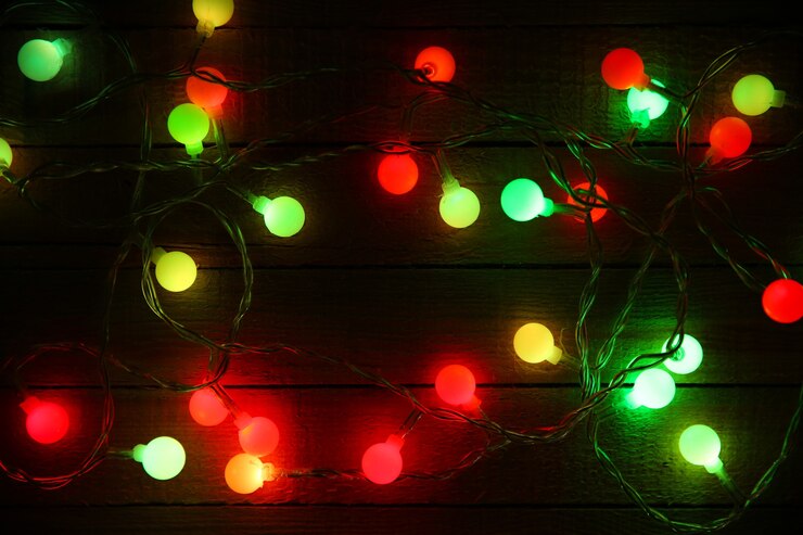 Red and green christmas lights​
