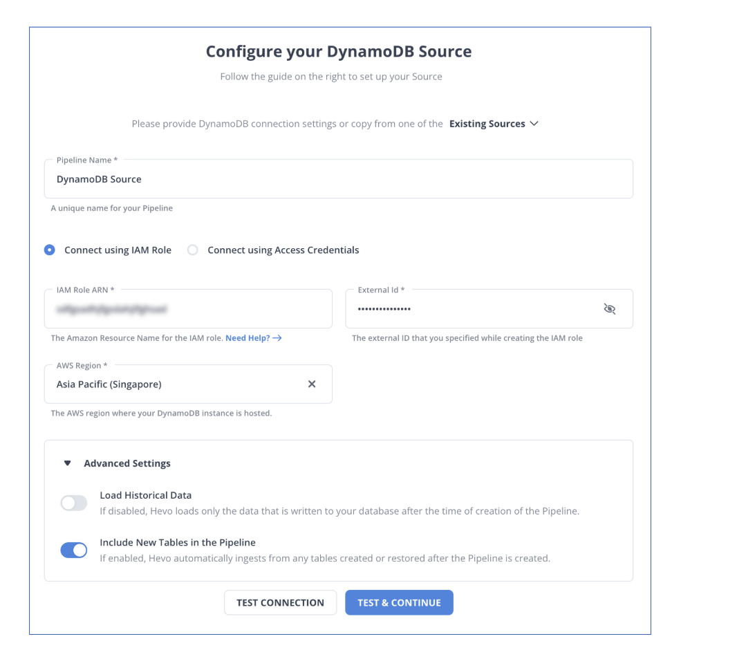Configure source