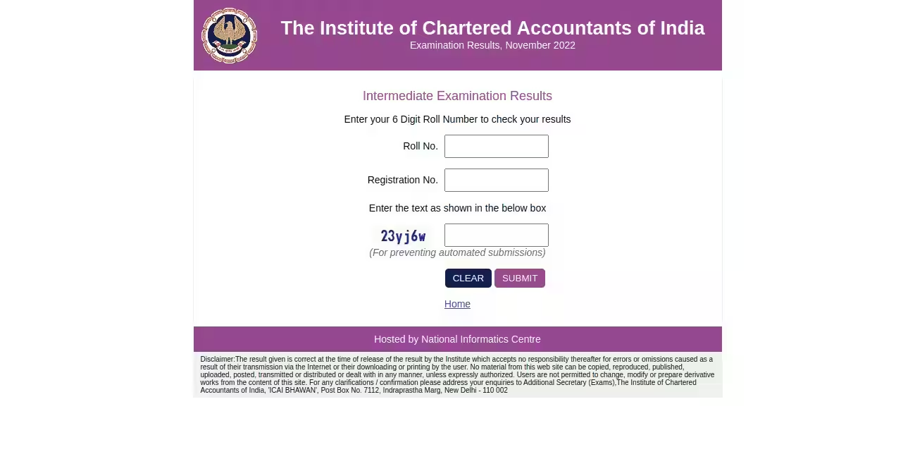 CA Inter Result