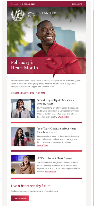 A close-up of a heart health month

Description automatically generated