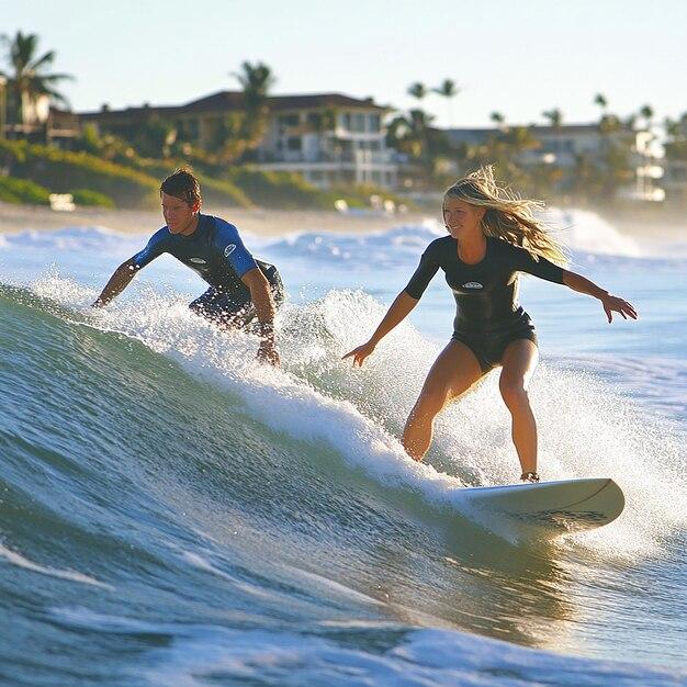 Tropical Surfing Beach Resort Offering Pro Surfing Lessons