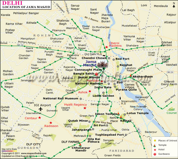 Jama Masjid Location