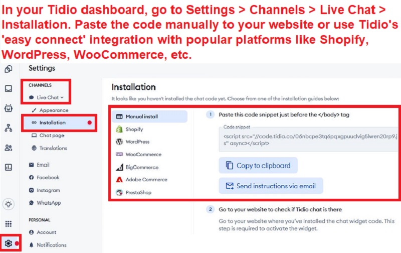 How to install AI chatbot to your website