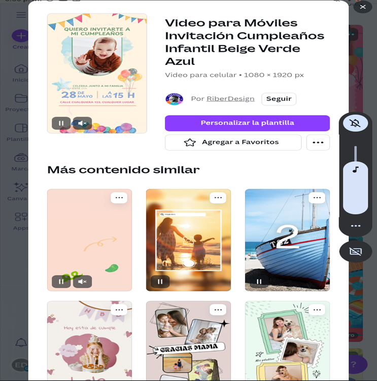 Convite digital para fiesta infantil