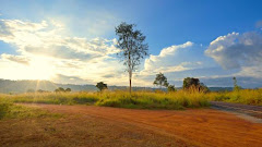 Dirt Road in Countryside, Thailand