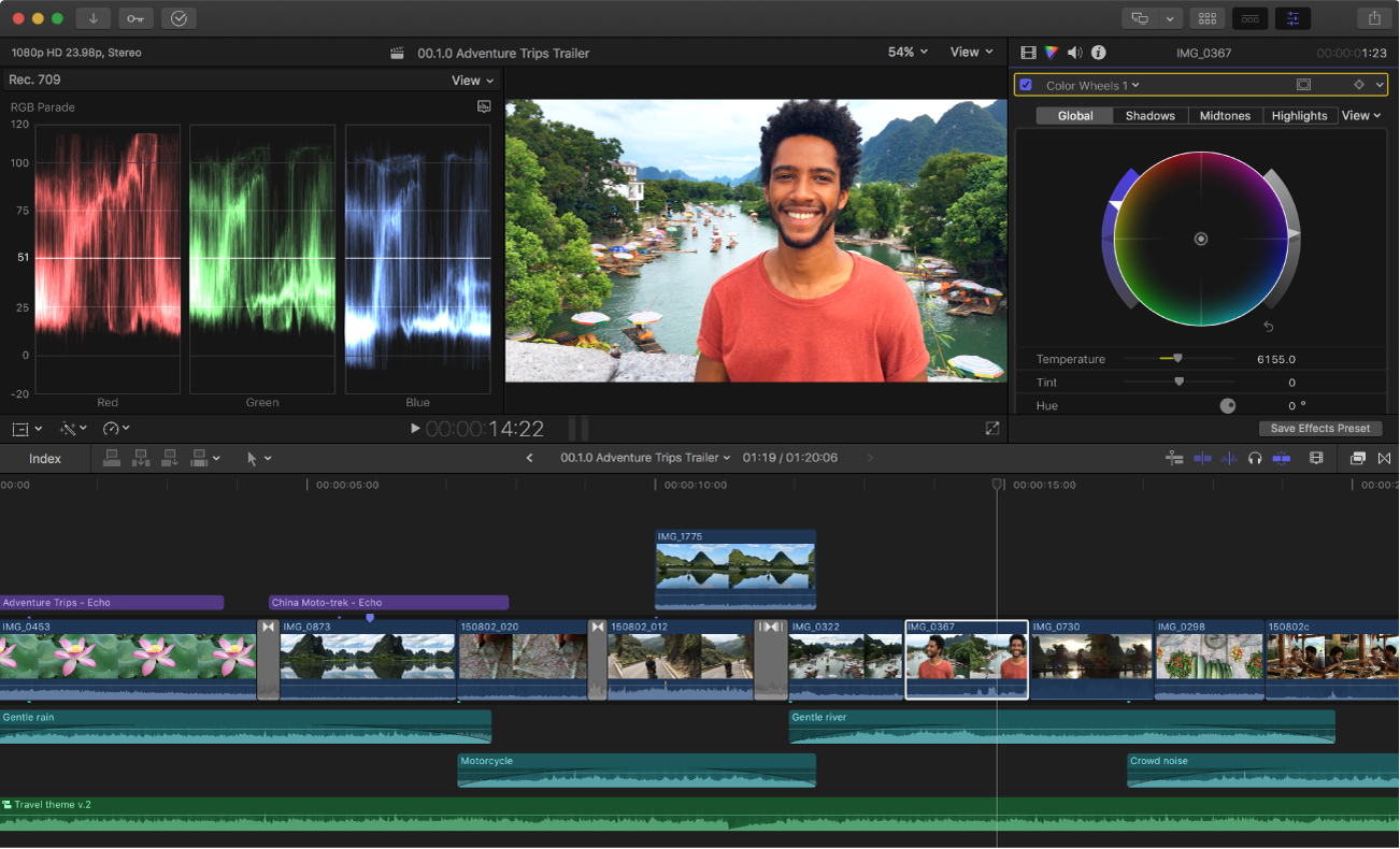 Final Cut Pro – Automatically Balance Color and Make Manual Color Corrections