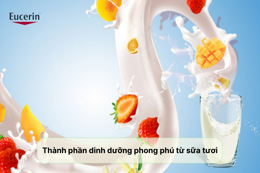 Thành phần dinh dưỡng phong phú từ sữa tươi