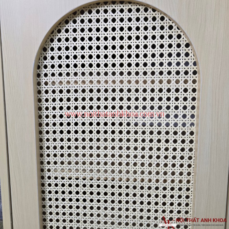 Mẫu Tủ Giày Đẹp Hiện Đại Gỗ MDF Cánh Đan Mây