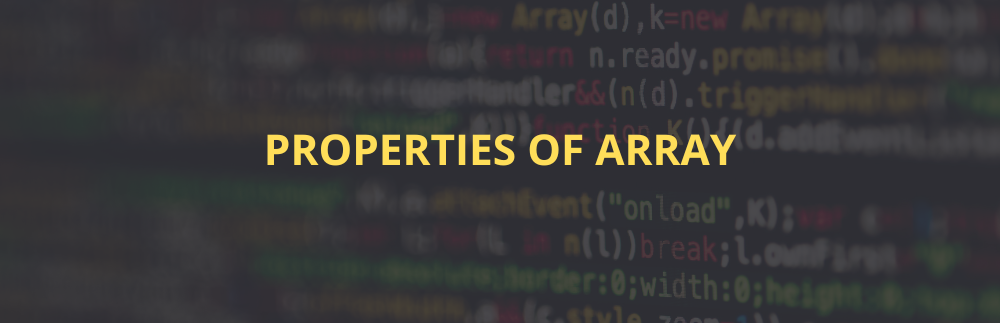 Properties of Array