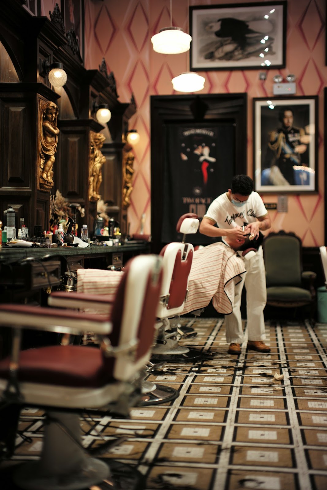 stylist at work in salon suite