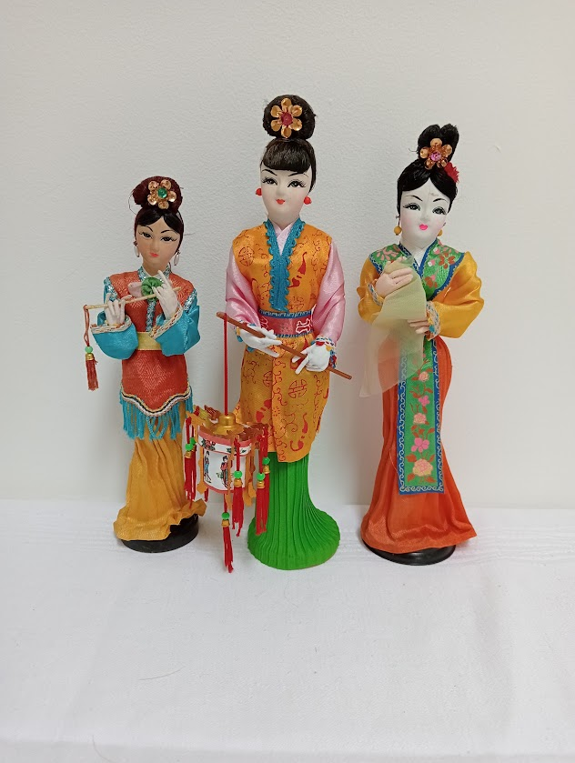 The intricate and colourful Geisha dolls