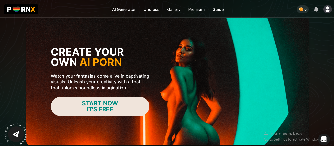 Create your own AI Porn using PornX